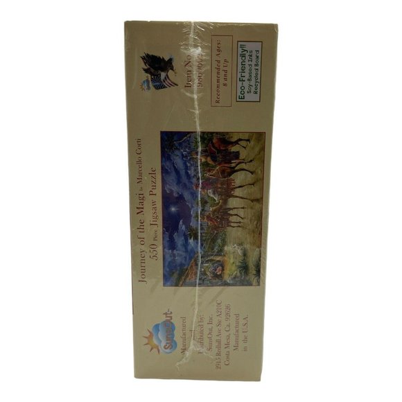 Journey of The Magi 550 pc Jigsaw Puzzle 15x24" by SunsOut Christmas (M. Corti) - Picture 4 of 6